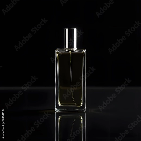 Fototapeta Reflected Elegance A Stunning Perfume Bottle Display