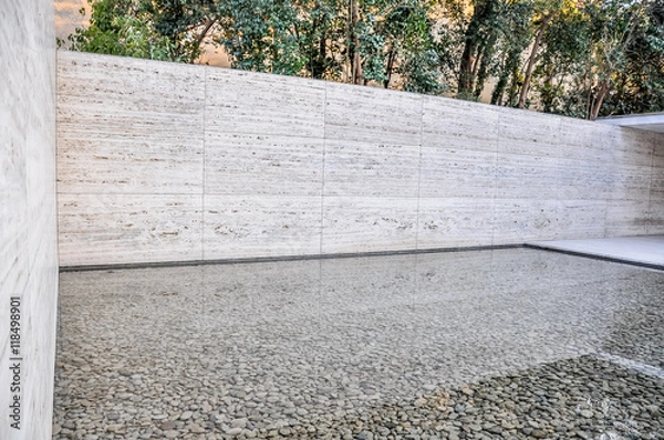 Obraz Reflecting pool at Barcelona Pavilion
