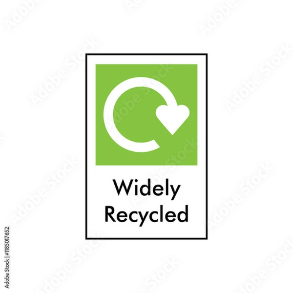 Obraz Widely recycled icon