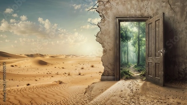 Fototapeta Desert to Forest