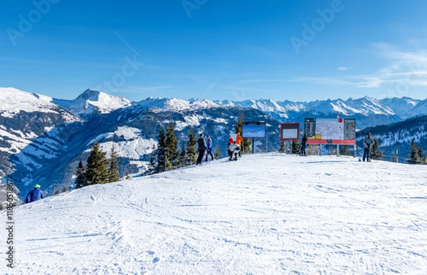 Obraz Kitzbuhel, ski resort in Austrian Alps