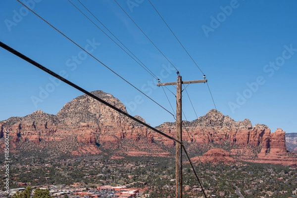 Obraz Utility Pole in the Desert