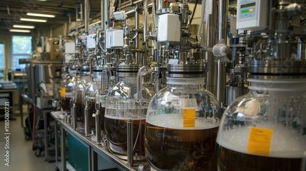 Obraz Bioreactor Fermentation Process in a Modern Laboratory