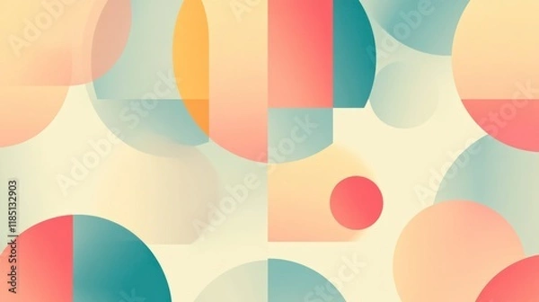 Fototapeta Retro abstract geometric background