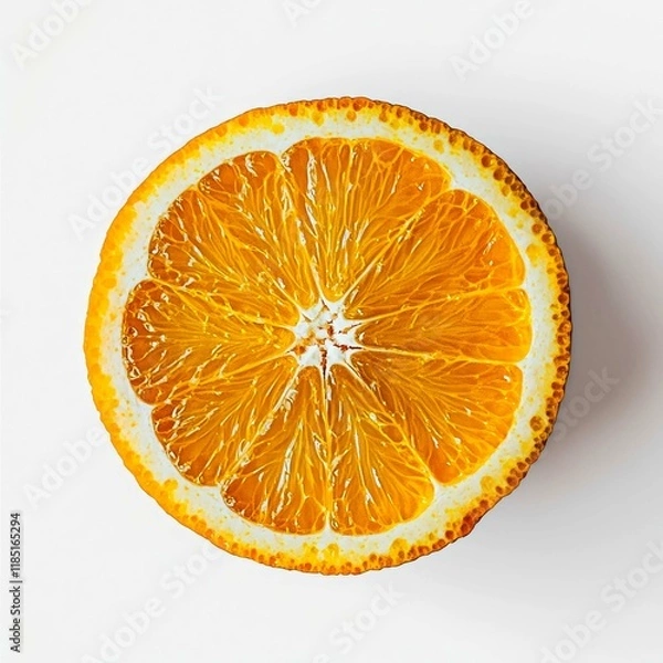 Fototapeta A Sliced Orange: Juicy, Vibrant, and Refreshing Citrus Fruit Photography