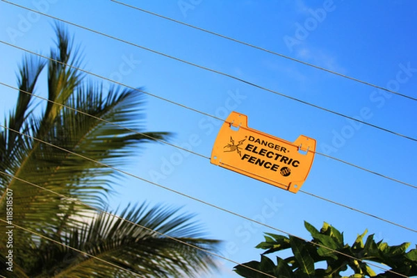 Obraz Electric fence