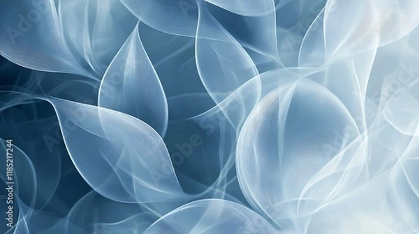 Fototapeta Abstract Blue Swirling Light Wave Pattern Design