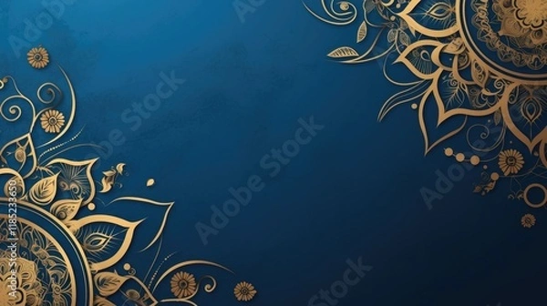 Obraz Free indian flower pattern rangoli background