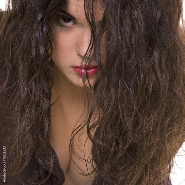 Obraz włosy i piersi