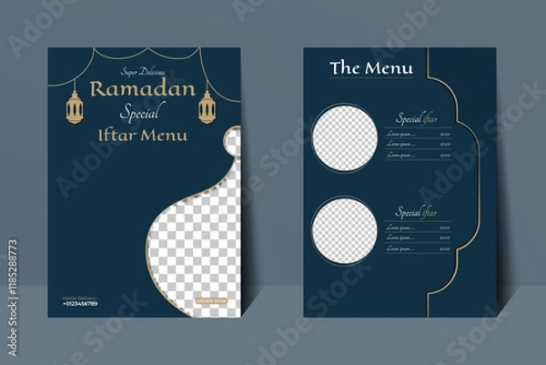 Obraz Ramadan special iftar menu design and social media template