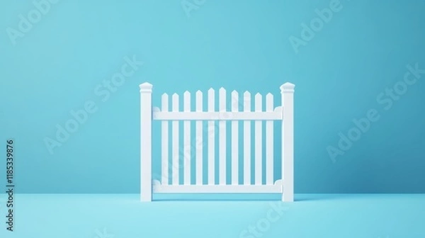 Obraz white picket fence