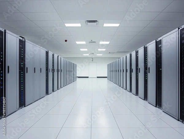 Fototapeta Secure Data Handling and AI Network Administration