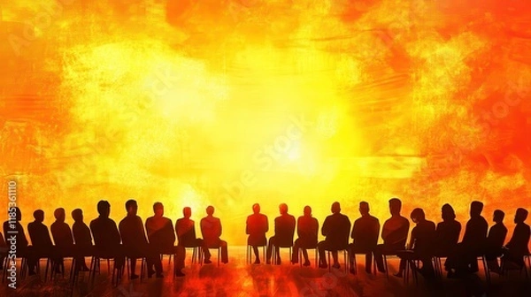 Fototapeta Diverse Team Mentoring Session in Bright Office Light