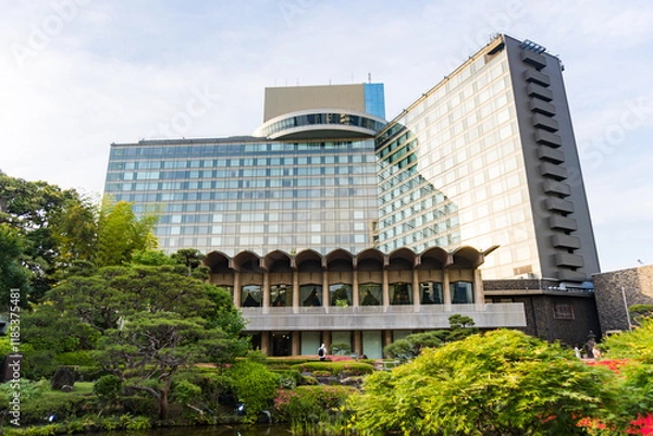 Obraz 東京にあるホテルニューオータニの日本庭園