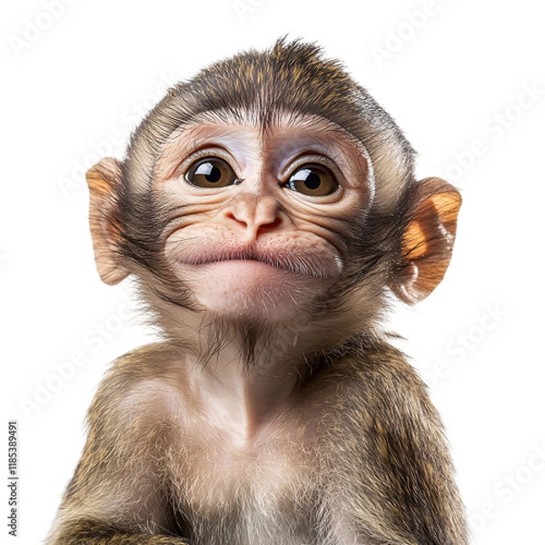 Fototapeta Monkey isolated on transparent background