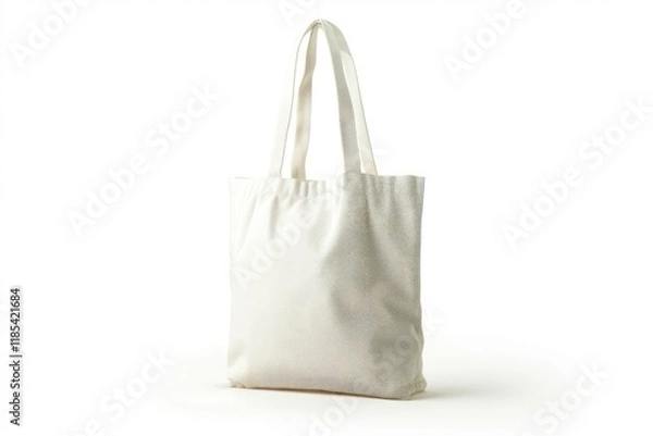 Fototapeta High Resolution Picture of Blank Tote Bag Mockup with Isolated Background
