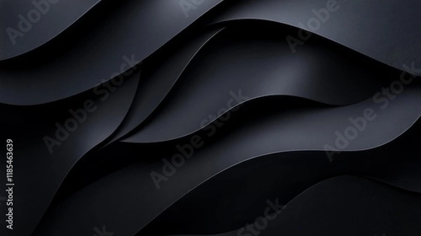 Fototapeta Black texture background, minimal aesthetic design. Black textured background design with copy space. Background for wallpaper or backdrop. Minimal black background