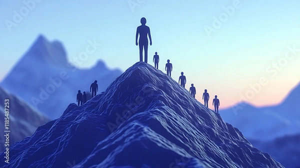 Fototapeta Unlock Next Level Leadership Strategies for Growth Summit Workshop Business Empowerment Next Level