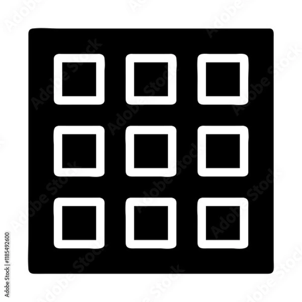 Fototapeta Menu grid icon. Concept of navigation, interface, and organization.