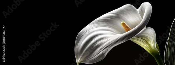 Fototapeta A perfect illustration for a condolence card or a funeral concept, blending nature with emotion.