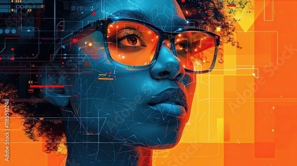 Fototapeta Glasses of the Future: Devices helping visually impaired individuals see the world