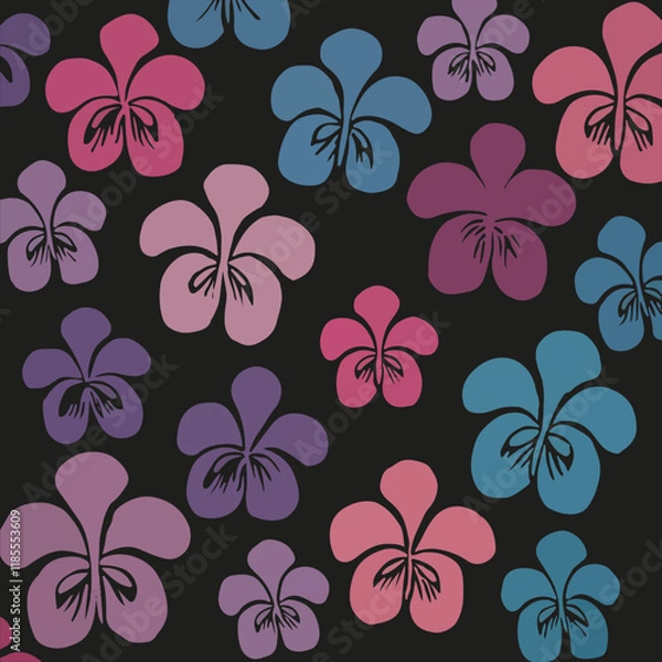 Fototapeta Abstract Flowers background patterns 