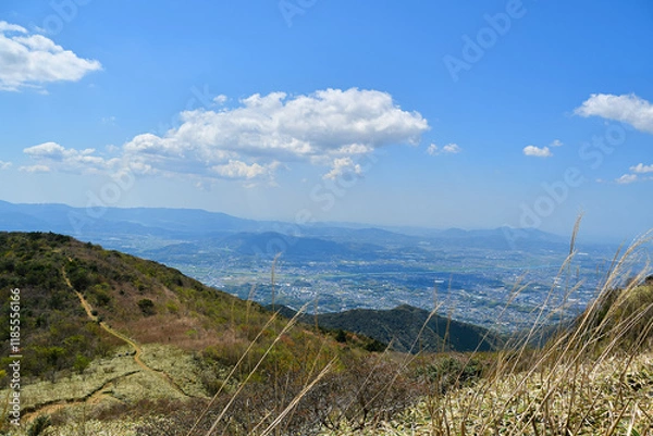 Obraz 福智山から見える町並み