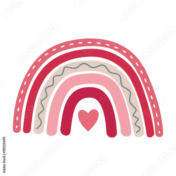 Obraz illustration of an background with a symbol