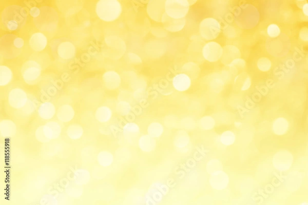 Fototapeta streszczenie żółte światło bokeh na tle