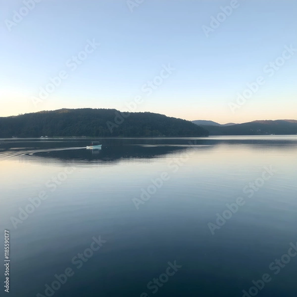 Obraz sunset over the lake