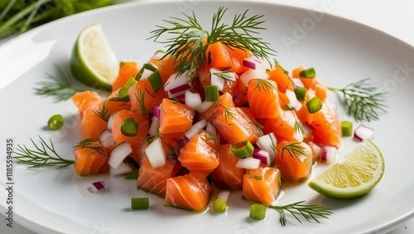 Obraz salad with shrimps