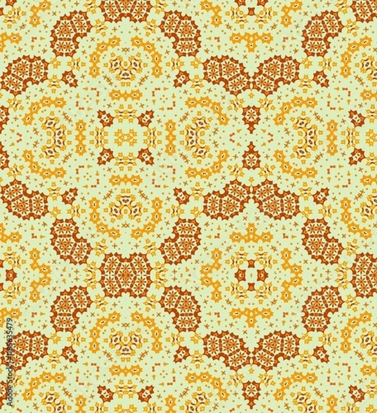 Fototapeta Patterned with Delicate Gold. Bold Gradient Composition Featuring Layered Visual Symmetry and Artis