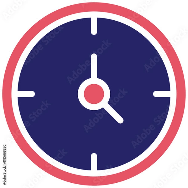 Obraz Time vector icon illustration of Soccer iconset.