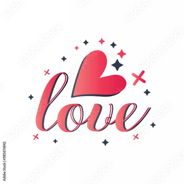 Obraz Valentine's Day Creative Love Design