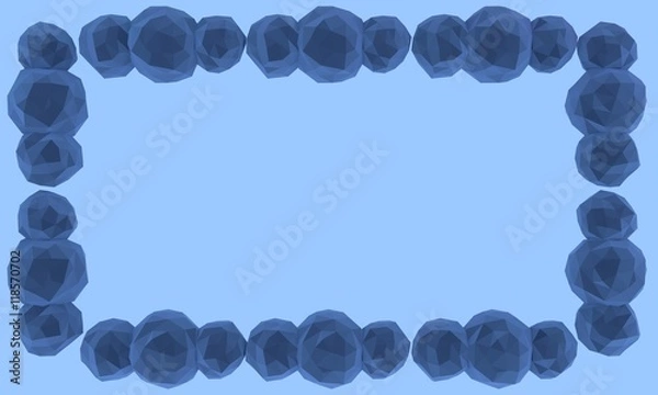 Obraz Low poly Wolken