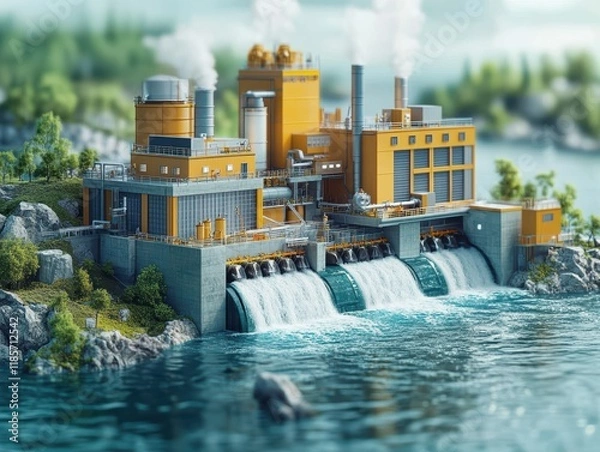 Obraz Hydropower Plant Overview and Operation Explained