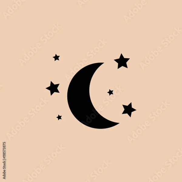 Obraz moon  stars  icon