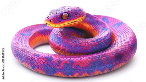 Fototapeta Enthralling Colorful Snake
