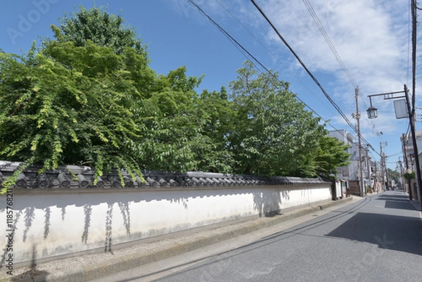 Fototapeta 元興寺　外壁　奈良県奈良市
