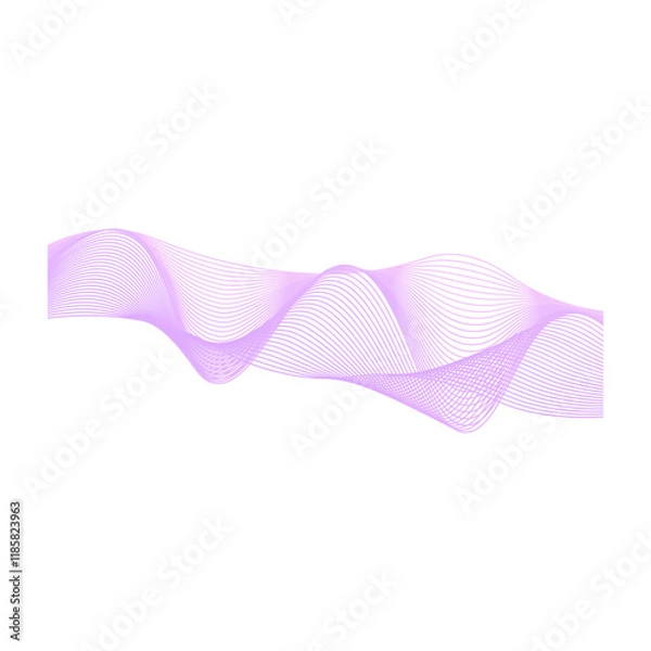 Fototapeta Dynamic Wave Line