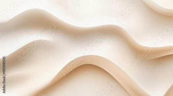 Obraz Ecru gradient with texture of eggshell. Pastel light beige background, modern dotted vector design, paper texture.