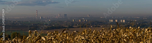 Obraz Będzin Grodziec. Widok z góry Dorotki.