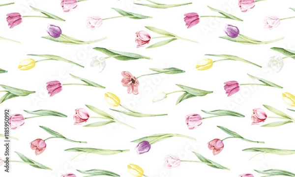 Obraz floral pattren motif design, design for cover, fabric, textile, digital printing wall background. digital design for textile prints, ethnic floral design pattren pink blue. textile prints
