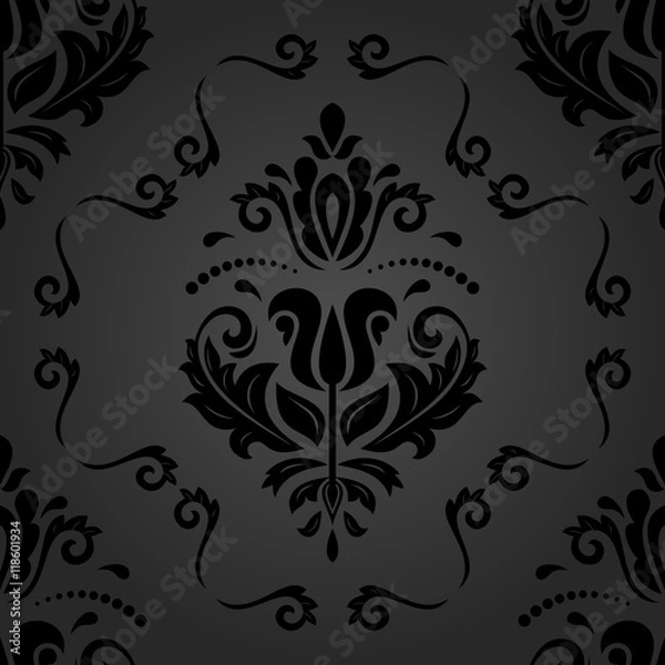 Fototapeta Seamless Vector Damask Pattern