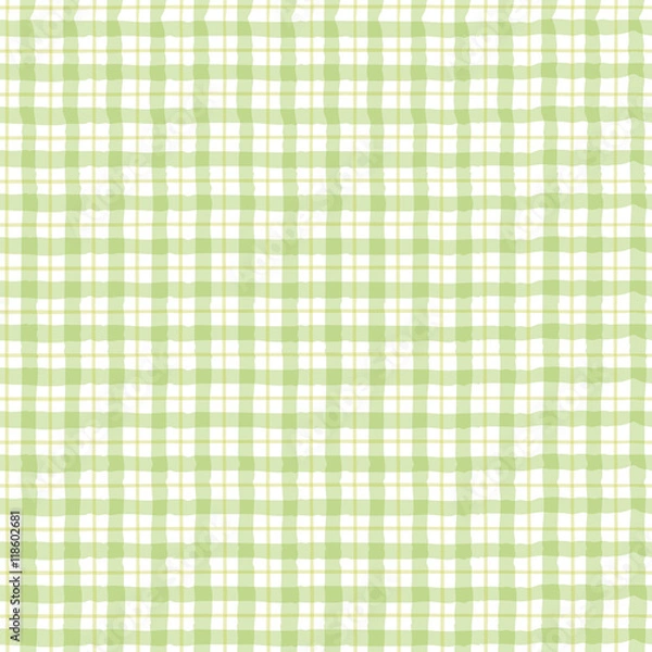 Obraz 緑色の格子柄パターン