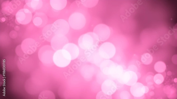 Fototapeta Pink glitter bokeh background. Generative AI