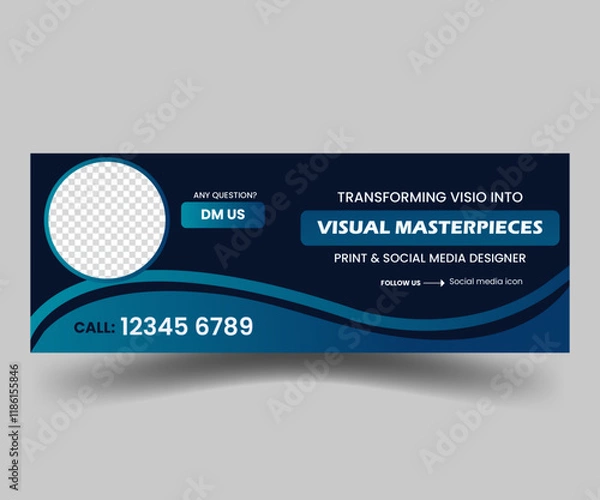 Obraz Professional And creative Facebook cover design