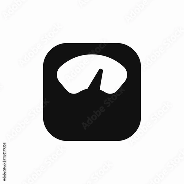 Obraz weight scale measurement icon vector sign
