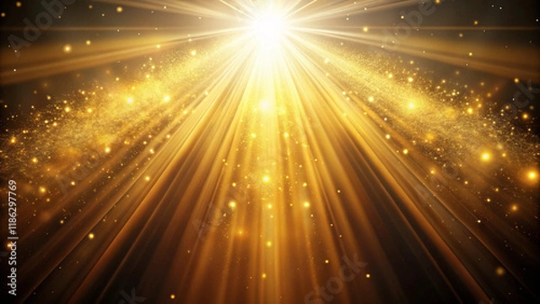 Fototapeta 光の放射イメージ背景