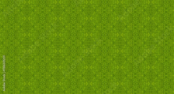 Fototapeta Green carpet background. Green color hotel carpet texture. Green fabric texture background.